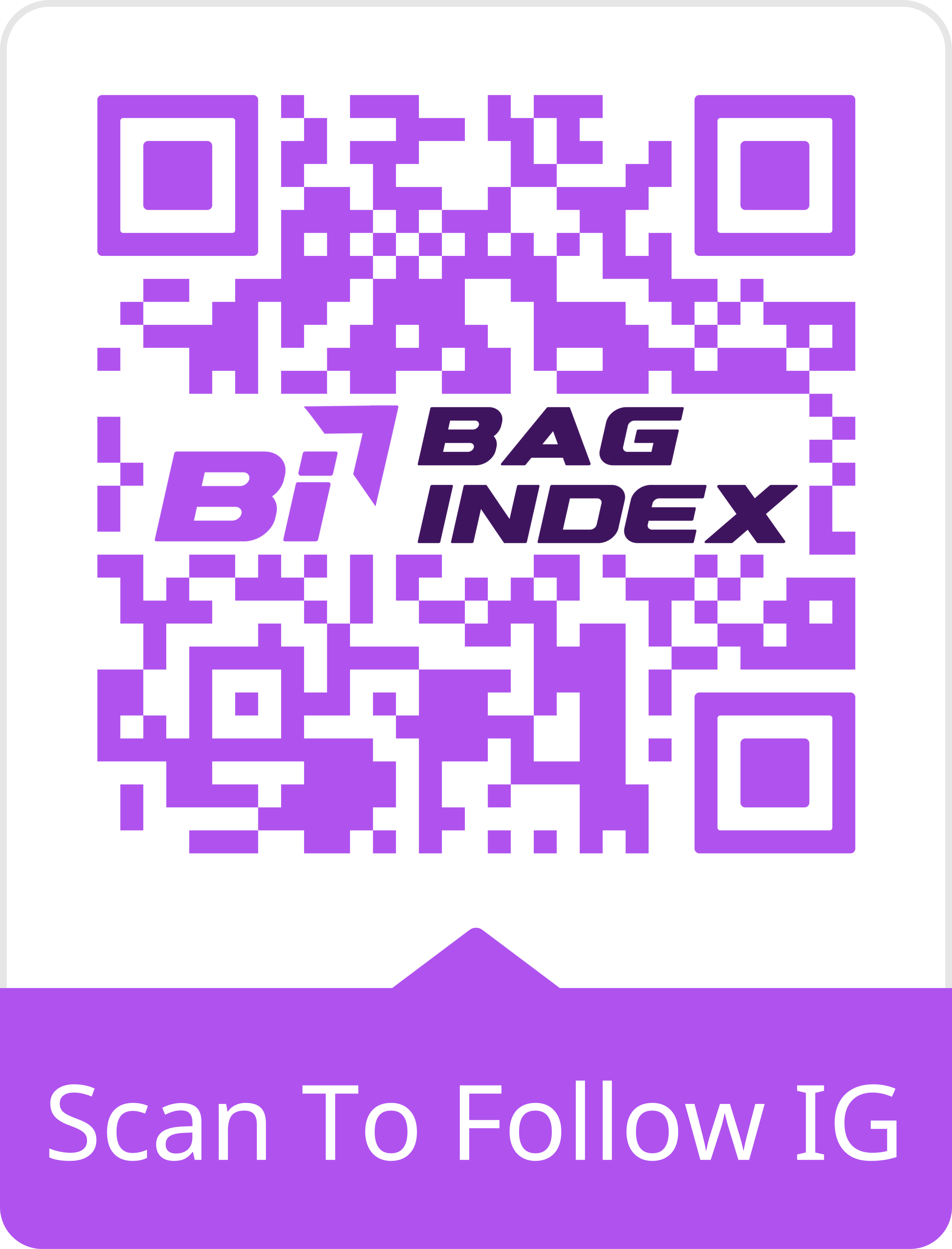 Scan to follow @mybi.index on Instagram